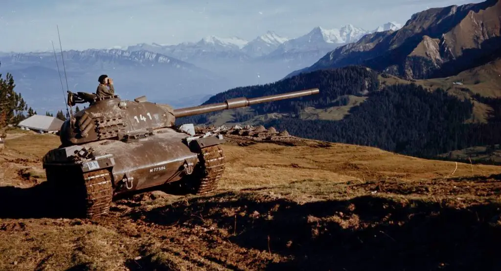 Panzer der schweizer Armee im Einsatz